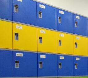 河南漯河水上乐园塑料更衣柜